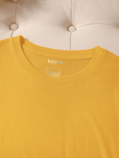 INAWLY Camiseta de manga corta simple y casual de uso diario para mujer en verano