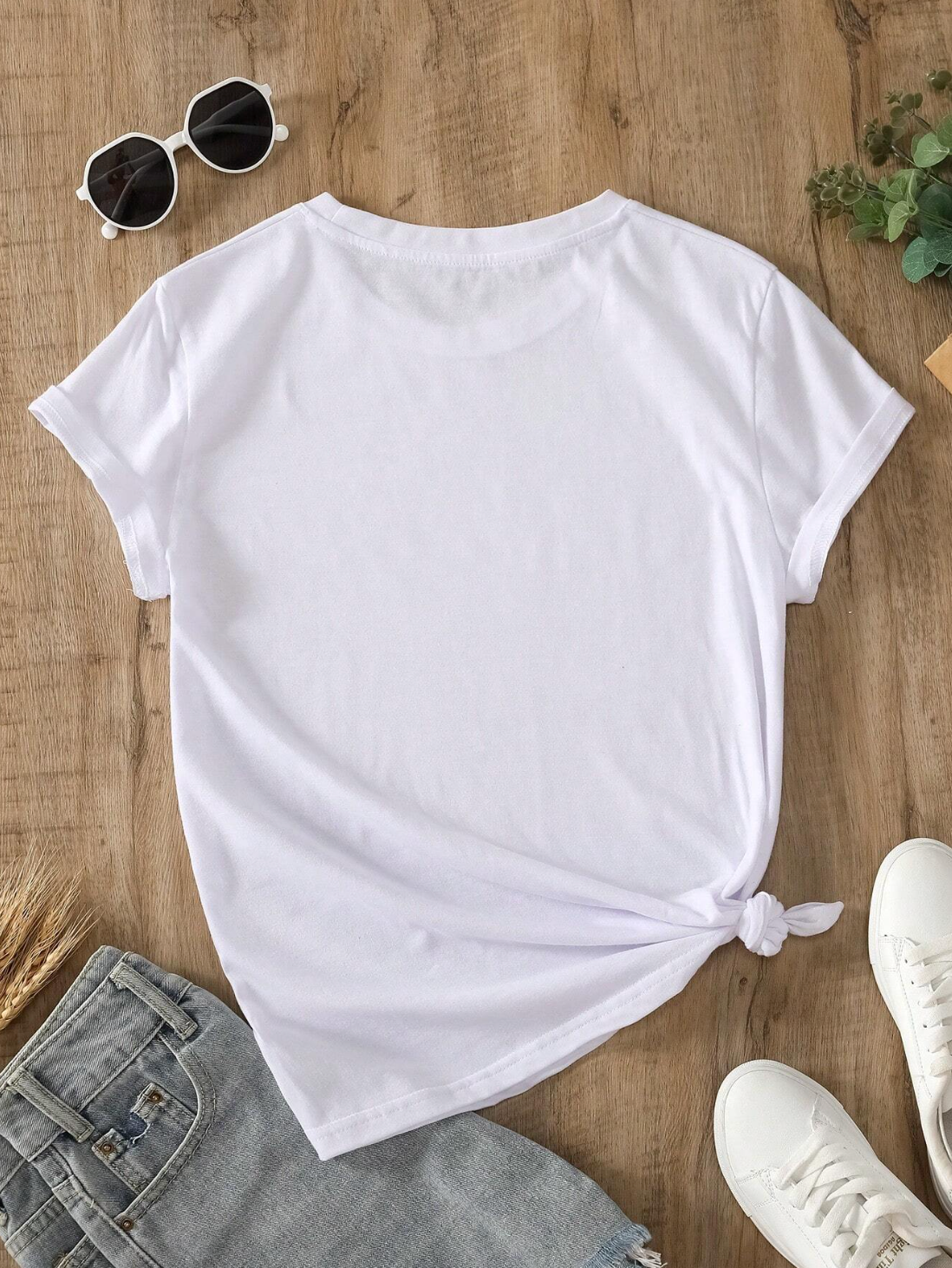 INAWLY Camiseta de mujer de cuello redondo con estampado floral